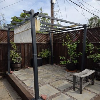 James' Junk Removal - Old pergola. They chopped it up with a saw and hauled it out. - Junk Removal & Hauling Near Me