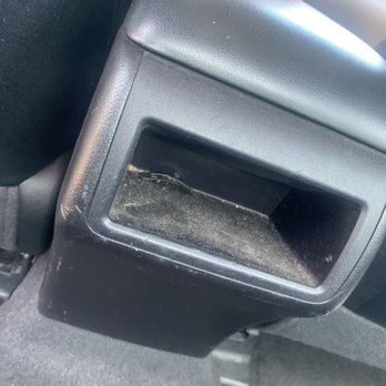 Flan's Auto Wash - Back seat console after they cleaned my car - Car Wash Near Me - Bellflower, California