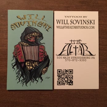 The Altar Studios - Will Sovinski - Tattoo Near Me - Stroudsburg, Pennsylvania