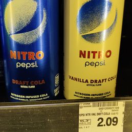 Pepsi Nitrogen infused cola. Smooooooooth