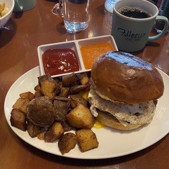 Full Belly - No yo mamas breakfast sandwich - Breakfast & Brunch Near Me - San Antonio, Texas Full Belly - No yo mamas breakfast sandwich - Breakfast & Brunch Near Me - San Antonio, Texas