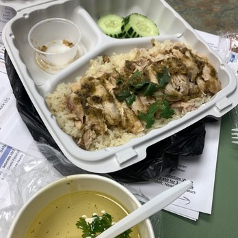 Rice Box Kitchen - Khao Man Gai with soup - Asian Fusion Near Me - Reno, Nevada Rice Box Kitchen - Khao Man Gai with soup - Asian Fusion Near Me - Reno, Nevada