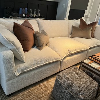 District Couches - Check out Bethany's STUNNING Creme Boucle Cloud-Style Sectional! - Furniture Stores Near Me - Hyattsville, Maryland