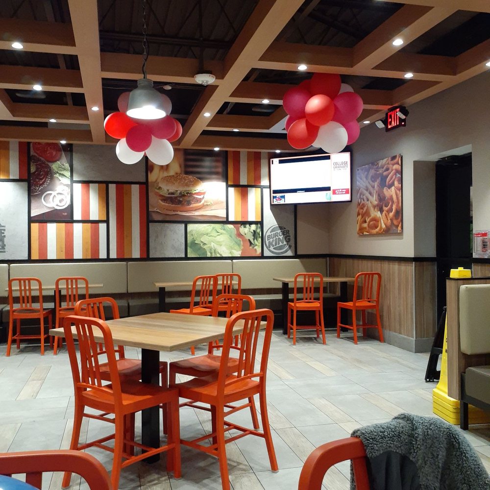 Burger King - New seating area - Burgers Near Me - Stony Brook, New York Burger King - New seating area - Burgers Near Me - Stony Brook, New York
