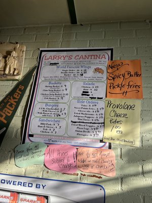 Menu photo 1 Larry's Cantina Restaurant Westfield, NY