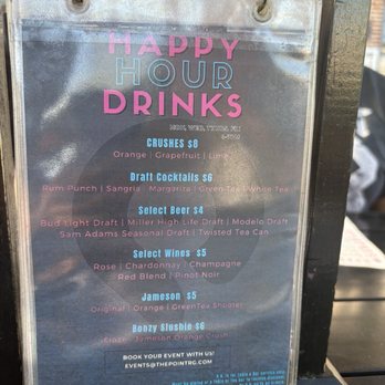 The Point in Fells - HH drinks menu - New American Near Me - Baltimore, Maryland The Point in Fells - HH drinks menu - New American Near Me - Baltimore, Maryland