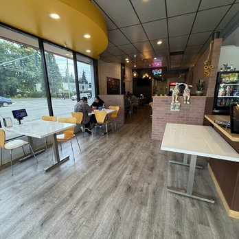 Mandu-Ya - inside seating - a little small but to go is very fast! just no where to wait for your order if there are others ordering - Korean Near Me - Federal Way, Washington Mandu-Ya - inside seating - a little small but to go is very fast! just no where to wait for your order if there are others ordering - Korean Near Me - Federal Way, Washington