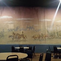The Historic Serf Theatre Hall - They kept the historic murals.