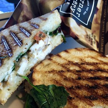 Corner Bakery Cafe - Chicken Pomodoro Panini with chips - Sandwiches Near Me - Redondo Beach, California Corner Bakery Cafe - Chicken Pomodoro Panini with chips - Sandwiches Near Me - Redondo Beach, California