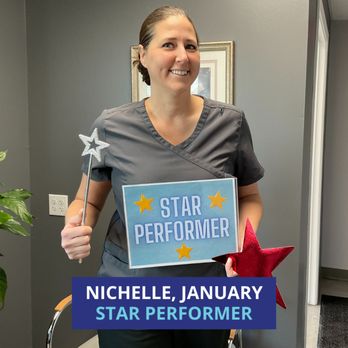 Braydich Dental - Nichelle is a Dental Hygienist who earned "Star Performer" in January for her stellar work. - Pediatric Dentists Near Me - Hubbard, Ohio