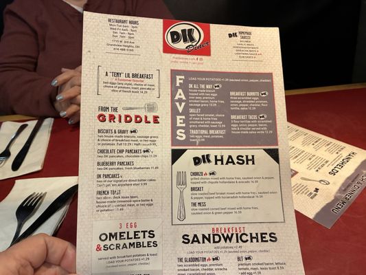 Menu photo 2 DK Diner Grandview Heights, OH