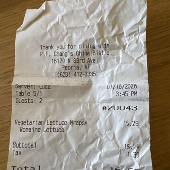 P.F. Chang's - Lettuce Wraps...did the price go up? - Chinese Near Me - Peoria, Arizona P.F. Chang's - Lettuce Wraps...did the price go up? - Chinese Near Me - Peoria, Arizona