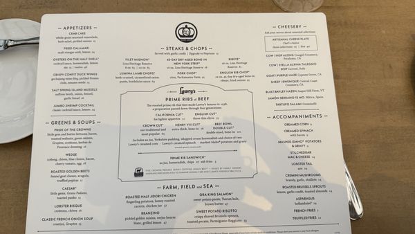 Menu photo 3 Five Crowns Corona del Mar, CA
