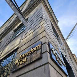 Freedom First Credit Union - Located in a beautiful renovated historic building in the corner of Campbell Ave and First Street: Freedom First Credit Union.