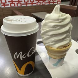 McDonald's - Coffee and ice cream cone~