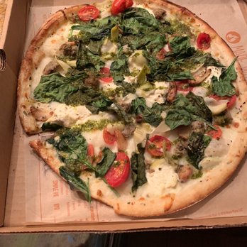 Blaze Pizza - Veggies and meatball but literally 4 tiny pieces of meatball. - Salad Near Me - Albuquerque, New Mexico Blaze Pizza - Veggies and meatball but literally 4 tiny pieces of meatball. - Salad Near Me - Albuquerque, New Mexico