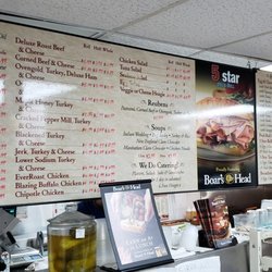 5 Star Deli & Grill - Menu board