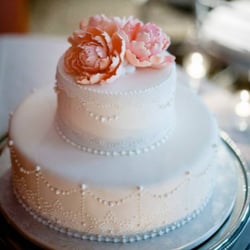 Cakes by Linda - Lace Cake with Sugar Flowers