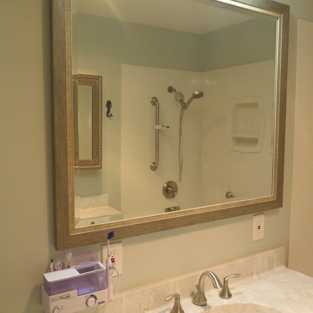 OC Contractor, Inc - I love this framed mirror that Dan chose. - General Contractors Near Me