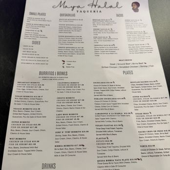 Maya Halal Taqueria - Menu - Mexican Near Me - Union City, California