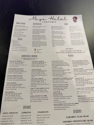 Menu photo 2 Maya Halal Taqueria Union City, CA