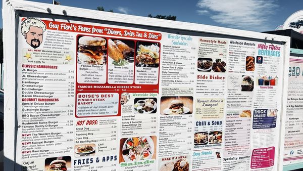 Menu photo 1 Westside Drive In Boise, ID Menu photo 1 Westside Drive In Boise, ID