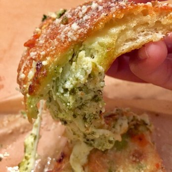 Stone Fired Pizza - Small 12" mozzarella and ricotta calzone + basil pesto topping - Pizza Near Me - Edgewood, Florida