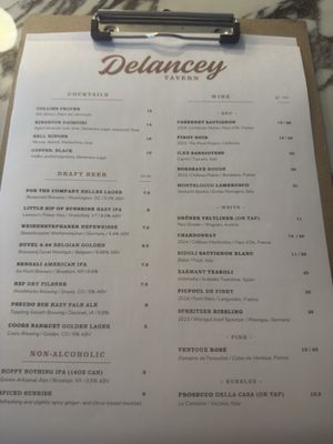 Menu photo 2 Delancey Tavern Durham, NC