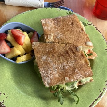 La Grignote - Southern Verde smoked salmon sandwich, substitute ciabatta. Fruit - Bakeries Near Me - Key West, Florida La Grignote - Southern Verde smoked salmon sandwich, substitute ciabatta. Fruit - Bakeries Near Me - Key West, Florida