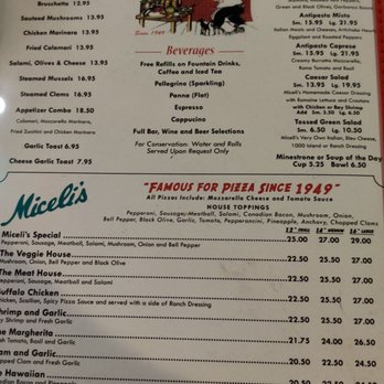 Miceli's - Menu clear - Italian Near Me - Los Angeles, California Miceli's - Menu clear - Italian Near Me - Los Angeles, California
