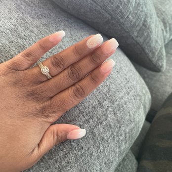 V Spa & Nail Studio - Natural nails w/acrylic. French ombre - Day Spas Near Me - Waldorf, Maryland V Spa & Nail Studio - Natural nails w/acrylic. French ombre - Day Spas Near Me - Waldorf, Maryland