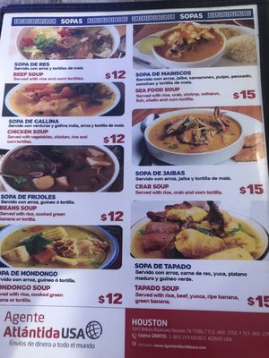 Menu photo 8 Honduras Bar & Grill Katy, TX