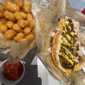 Dat Dog - Seasoned tots and Guinness dog - Hot Dogs Near Me - New Orleans, Louisiana Dat Dog - Seasoned tots and Guinness dog - Hot Dogs Near Me - New Orleans, Louisiana