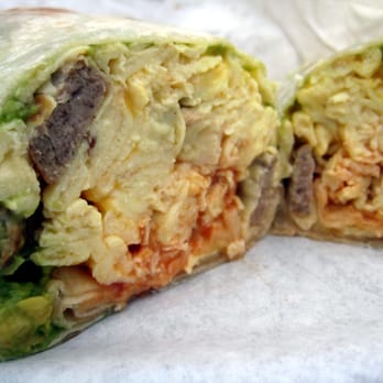 Pipes Cafe - Breakfast burrito #1 - eggs, sausage, avocado, cheese, pica sauce - American Near Me - Cardiff, California Pipes Cafe - Breakfast burrito #1 - eggs, sausage, avocado, cheese, pica sauce - American Near Me - Cardiff, California