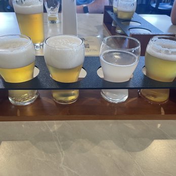 Bear Cave Brewing - Flight: Short Pants, Grapefruit Seltzer, 2 Light Beers - Brewpubs Near Me - Hopkins, Minnesota