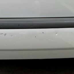 Pre-repair (aka 10 plus years of NYC and LA street parking)