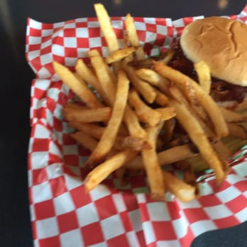 Tom's BBQ - Chopped beef sandwich (meh) with fries (awesome) - Barbeque Near Me - Chandler, Arizona Tom's BBQ - Chopped beef sandwich (meh) with fries (awesome) - Barbeque Near Me - Chandler, Arizona