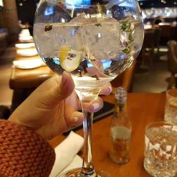 Reds - G&T in an appropriate-sized glass with Gin Mare (Spain). - Venues & Event Spaces Near Me - Mississauga, Ontario Reds - G&T in an appropriate-sized glass with Gin Mare (Spain). - Venues & Event Spaces Near Me - Mississauga, Ontario