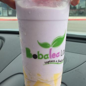 Boba Tea Lounge - Taro Coconut Smoothie with Egg Pudding - Coffee & Tea Near Me - New Braunfels, Texas