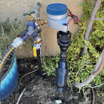 Doug Fluter Landscaping - Automatic watering device for flower bed. - Landscaping Near Me - Fresno, California Doug Fluter Landscaping - Automatic watering device for flower bed. - Landscaping Near Me - Fresno, California