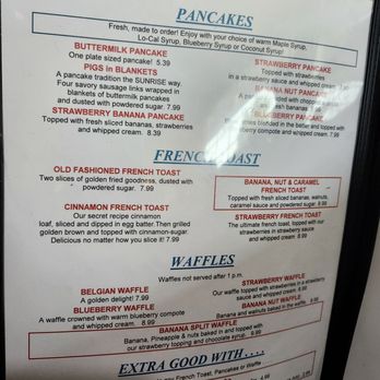 Sunrise Family Restaurant - Menu - Breakfast & Brunch Near Me - Caldwell, Idaho Sunrise Family Restaurant - Menu - Breakfast & Brunch Near Me - Caldwell, Idaho