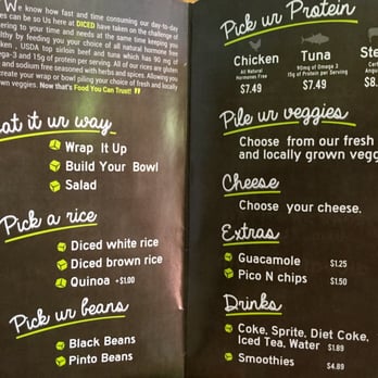 Diced - Menu - Fast Food Near Me - Miami, Florida Diced - Menu - Fast Food Near Me - Miami, Florida