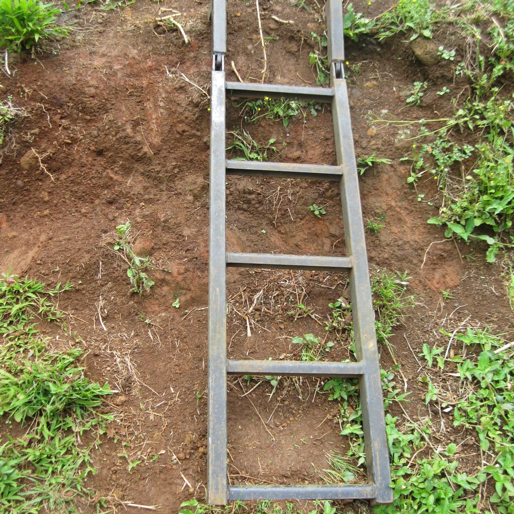 Lulumahu Falls - the unusual short metal ladder - Hiking Near Me - Honolulu, Hawaii