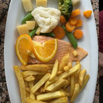 The Bothy Resturant and Bar - Salmon with orange butter and chips - Pubs Near Me - Fort Augustus, HLD The Bothy Resturant and Bar - Salmon with orange butter and chips - Pubs Near Me - Fort Augustus, HLD