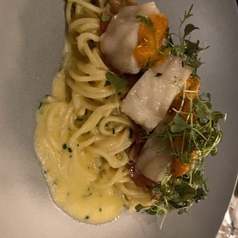 Olive & Hay - Monkfish, uni pasta - Italian Near Me - Napa, California Olive & Hay - Monkfish, uni pasta - Italian Near Me - Napa, California