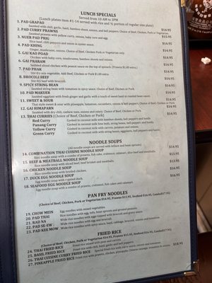 Menu photo 1 Thai Cuisine Merced, CA Menu photo 1 Thai Cuisine Merced, CA