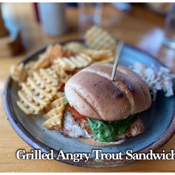 Angry Trout Cafe - grilled angry trout sandwich - Seafood Near Me - Grand Marais, Minnesota Angry Trout Cafe - grilled angry trout sandwich - Seafood Near Me - Grand Marais, Minnesota