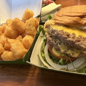 Wahlburgers - The Double Decker - Burgers Near Me - Springfield, Massachusetts Wahlburgers - The Double Decker - Burgers Near Me - Springfield, Massachusetts