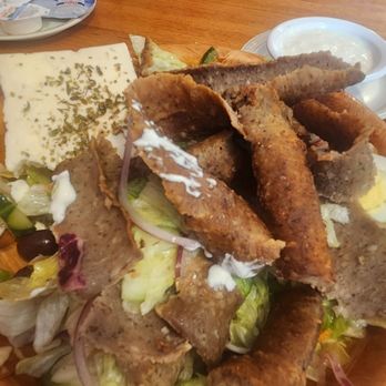 Johnnie Mars - Greek salad with Gyros meat - Greek Near Me - Sioux City, Iowa