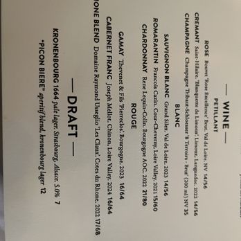 Sottise - wine and beer - French Near Me - Phoenix, Arizona